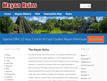 Tablet Screenshot of mayanruins.info